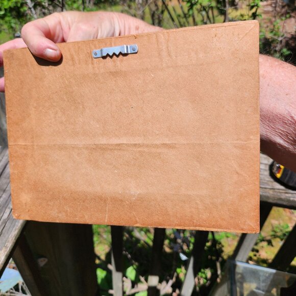 Vintage Wooden Framed Cross Stitch "Welcome" Sign With Scroll Design - Picture 5 of 5